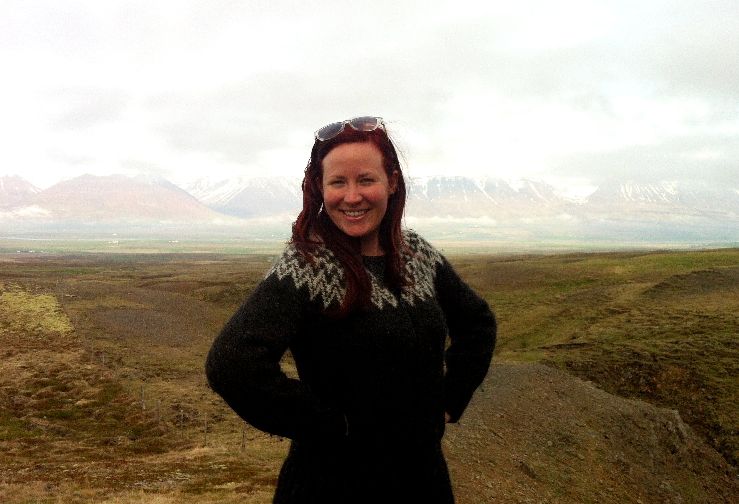 Brenda Prehal á ferð um Skagafjörð árið 2013.