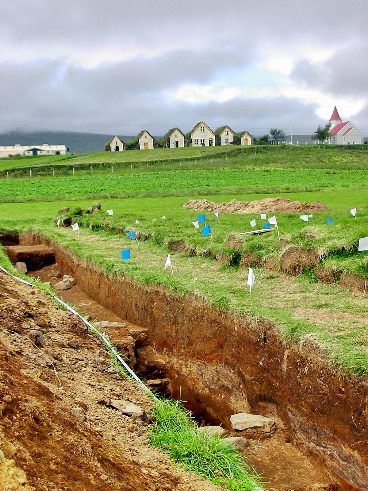 Fornleifarannsóknir í Glaumbæ árið 2009.