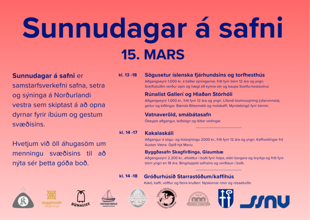 Sunnudagar á safni: Opið í Glaumbæ þann 15. mars