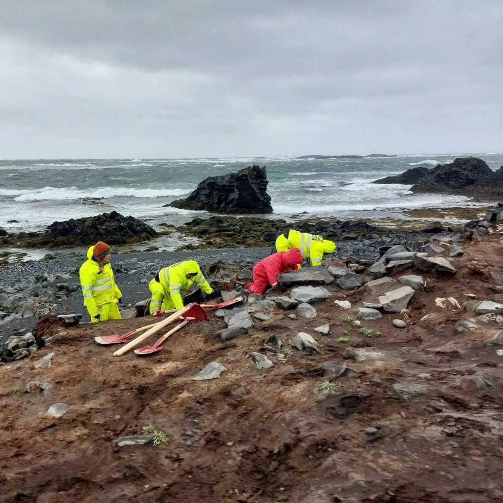 Uppgröftur hafinn á Höfnum á Skaga