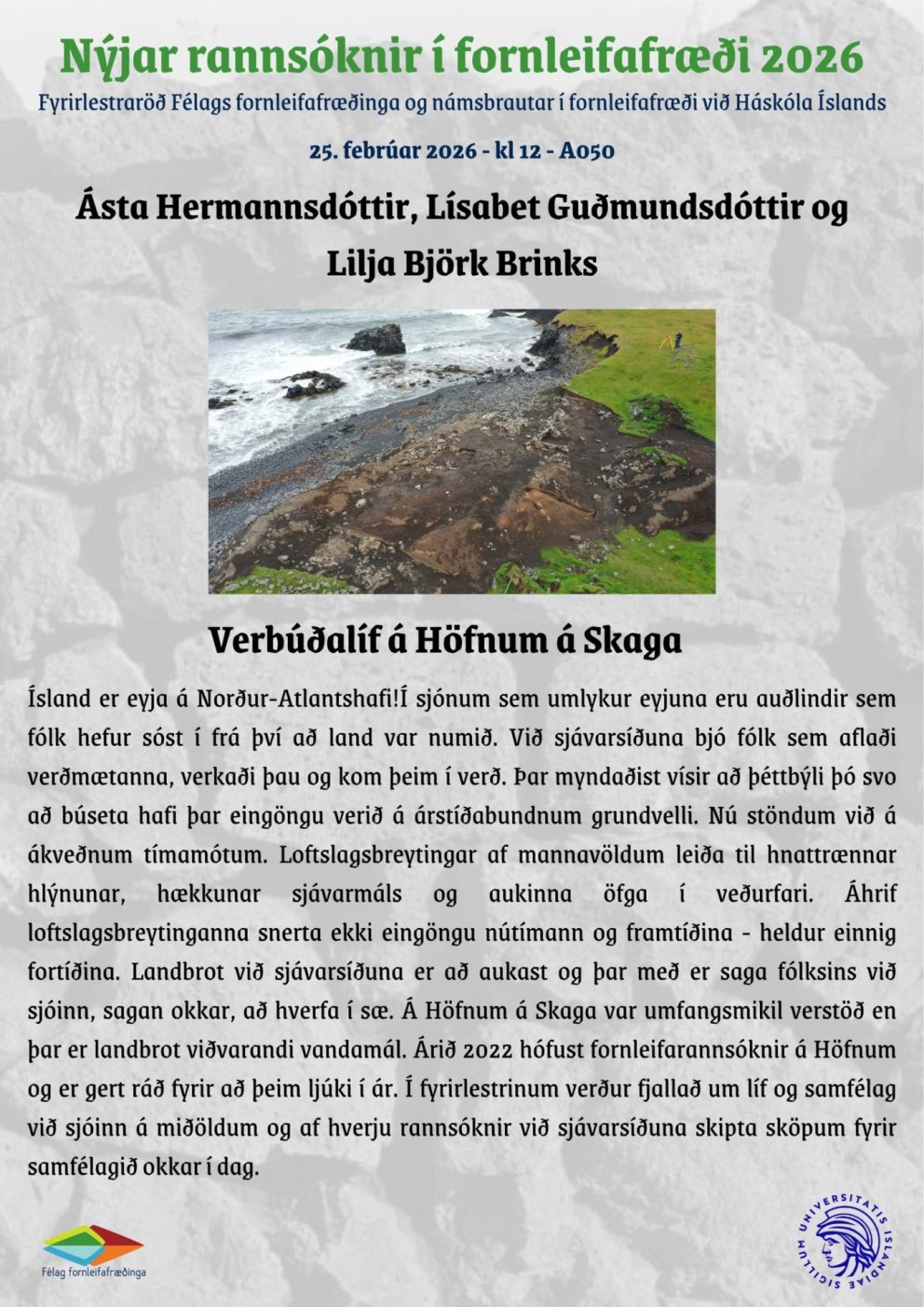 Erindið Verbúðalíf á Höfnum á Skaga