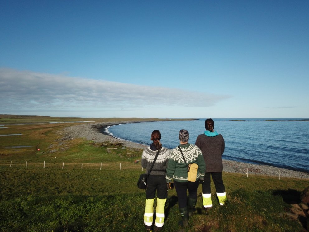 Teymi Hafnarannsóknarinnar árið 2022: Lísabet Guðmunsdóttir, Bryndís Zoëga og Lilja Laufey Davíðsdót…