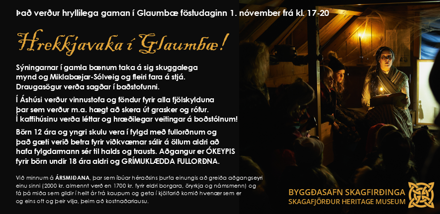 Hryllilega gaman í Glaumbæ!