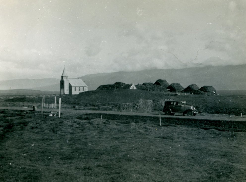 Glaumbær árið 1930, úr myndasafni Þjóðminjasafns Íslands. / Glaumbær in 1930, from the archives of t…