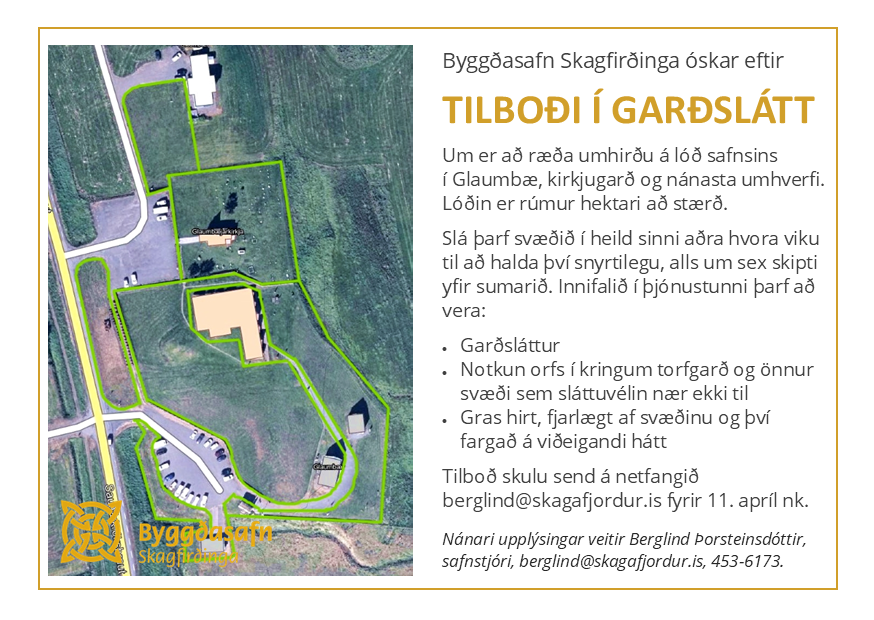 Óskum eftir tilboði í garðslátt