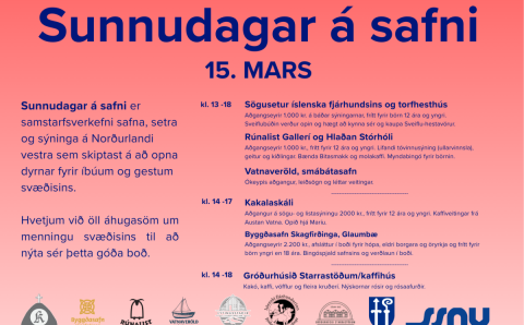 Sunnudagar á safni: Opið í Glaumbæ þann 15. mars