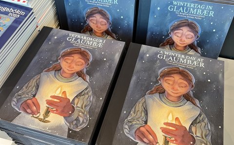 Vetrardagur í Glaumbæ á barnabókamessunni.