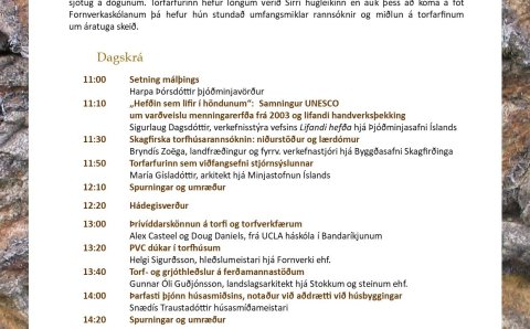 Opið fyrir skráningar á málþing um torfarfinn